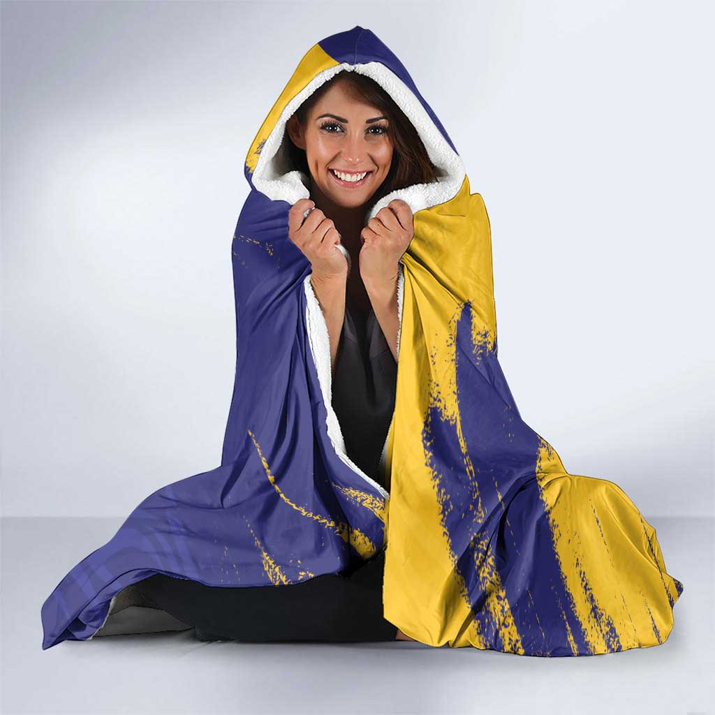 Custom Barbados Royals Cricket Hooded Blanket Coat Of Arms Flag Style