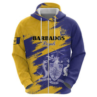 Custom Barbados Royals Cricket Hoodie Coat Of Arms Flag Style