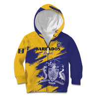 Custom Barbados Royals Cricket Kid Hoodie Coat Of Arms Flag Style