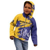 Custom Barbados Royals Cricket Kid Hoodie Coat Of Arms Flag Style