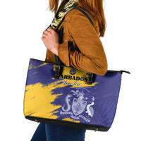 Custom Barbados Royals Cricket Leather Tote Bag Coat Of Arms Flag Style