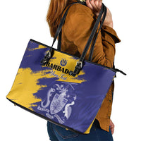 Custom Barbados Royals Cricket Leather Tote Bag Coat Of Arms Flag Style
