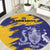 Custom Barbados Royals Cricket Round Carpet Coat Of Arms Flag Style