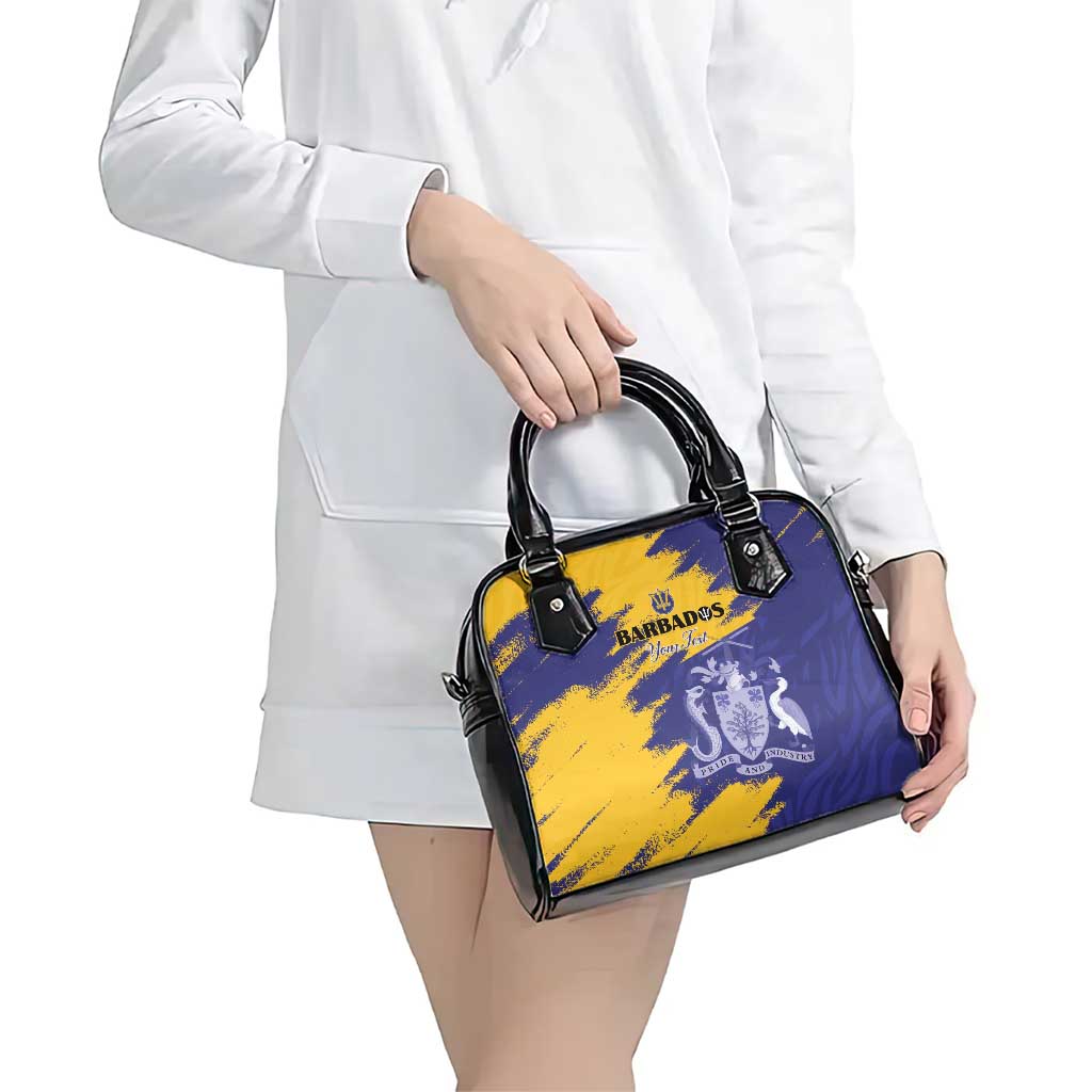 Custom Barbados Royals Cricket Shoulder Handbag Coat Of Arms Flag Style