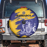 Custom Barbados Royals Cricket Spare Tire Cover Coat Of Arms Flag Style