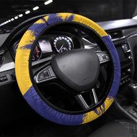 Barbados Royals Cricket Steering Wheel Cover Coat Of Arms Flag Style