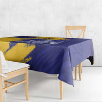 Custom Barbados Royals Cricket Tablecloth Coat Of Arms Flag Style