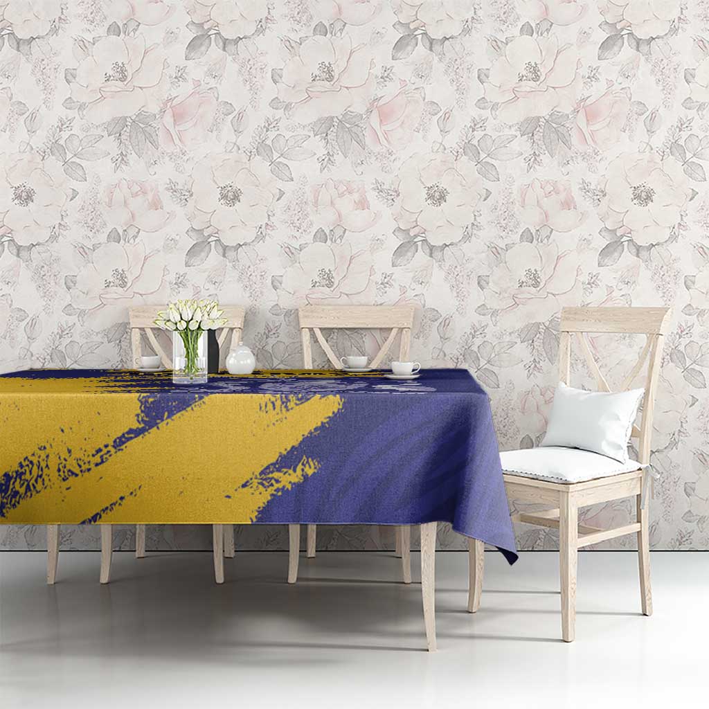 Custom Barbados Royals Cricket Tablecloth Coat Of Arms Flag Style