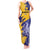 Custom Barbados Royals Cricket Tank Maxi Dress Coat Of Arms Flag Style