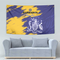 Custom Barbados Royals Cricket Tapestry Coat Of Arms Flag Style