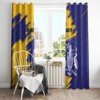 Custom Barbados Royals Cricket Window Curtain Coat Of Arms Flag Style
