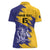Custom Barbados Royals Cricket Women Polo Shirt Coat Of Arms Flag Style