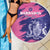 Custom Barbados Royals Cricket Beach Blanket Coat Of Arms Pink - Blue Color