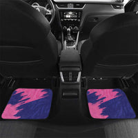 Custom Barbados Royals Cricket Car Mats Coat Of Arms Pink - Blue Color