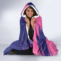 Custom Barbados Royals Cricket Hooded Blanket Coat Of Arms Pink - Blue Color
