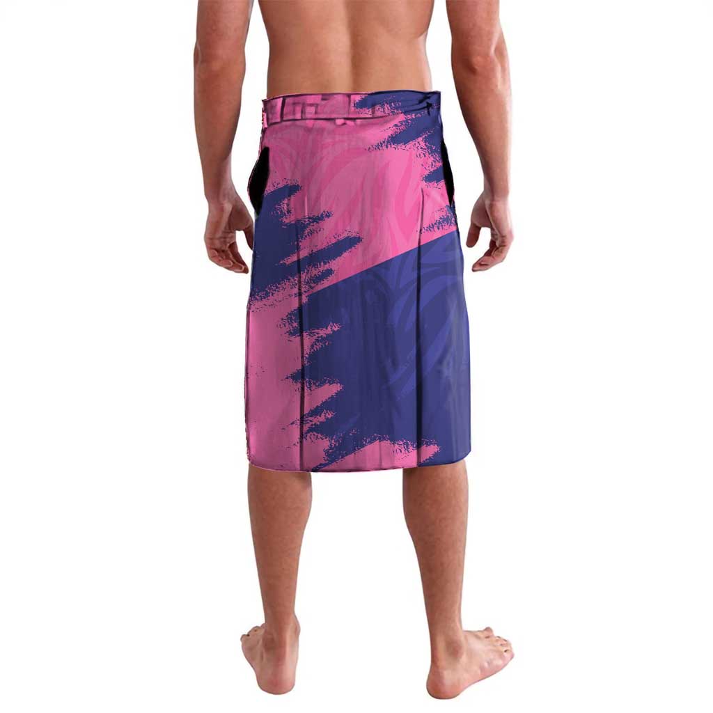 Custom Barbados Royals Cricket Lavalava Coat Of Arms Pink - Blue Color