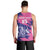 Custom Barbados Royals Cricket Men Tank Top Coat Of Arms Pink - Blue Color