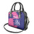 Custom Barbados Royals Cricket Shoulder Handbag Coat Of Arms Pink - Blue Color