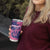 Custom Barbados Royals Cricket Tumbler Cup Coat Of Arms Pink - Blue Color