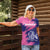 Custom Barbados Royals Cricket Women Polo Shirt Coat Of Arms Pink - Blue Color