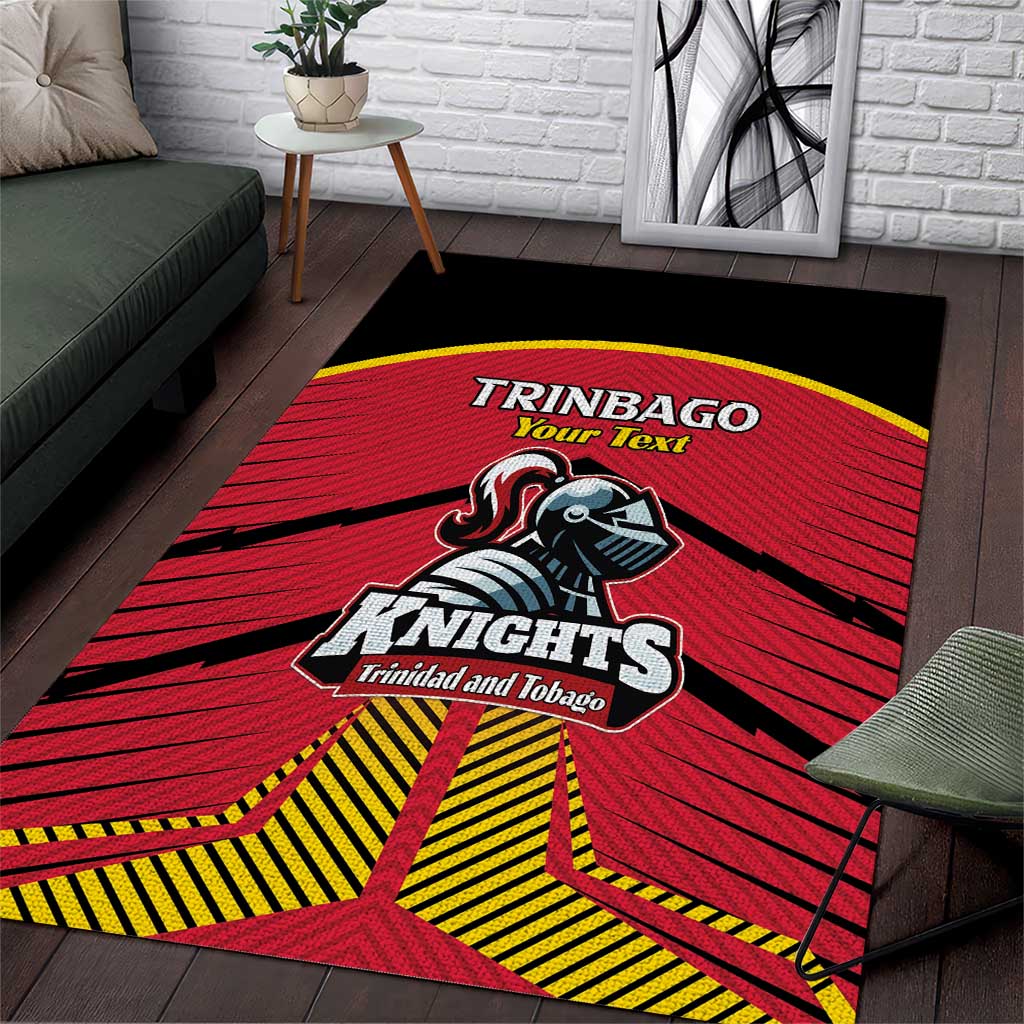 Custom Trinidad and Tobago Cricket Area Rug Wave Yuh Flag - Trinbago Strong