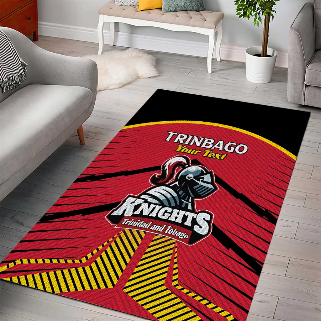 Custom Trinidad and Tobago Cricket Area Rug Wave Yuh Flag - Trinbago Strong