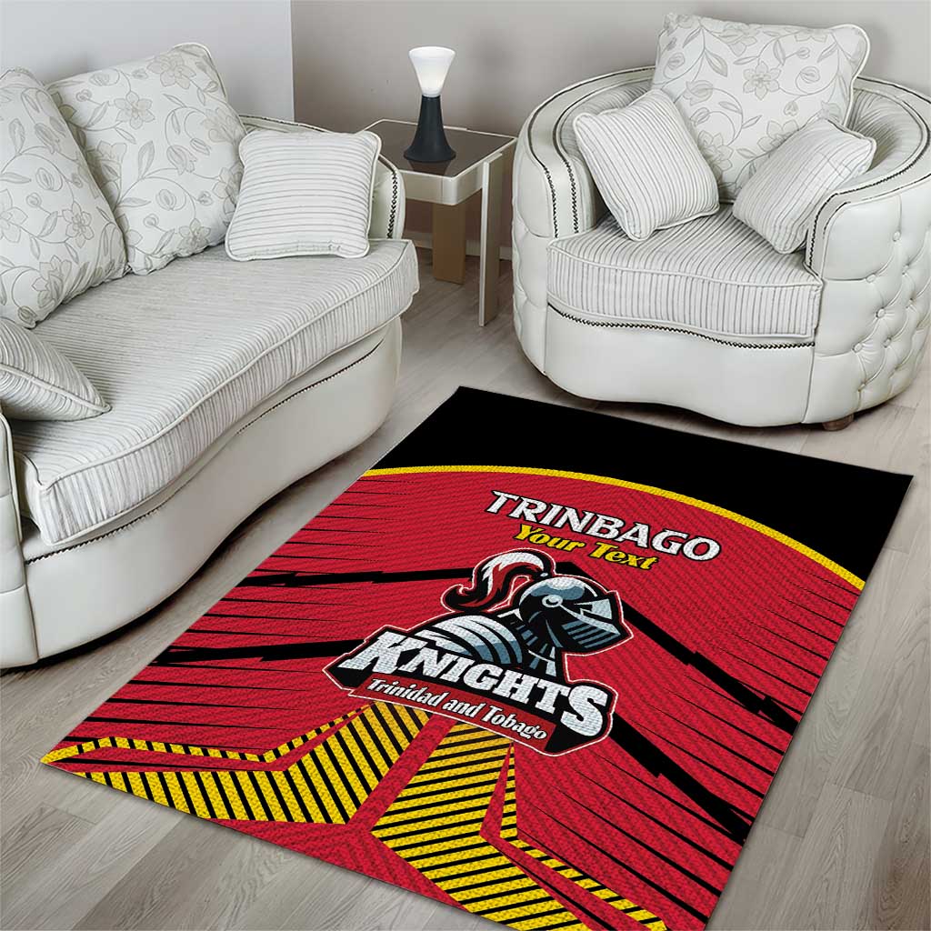 Custom Trinidad and Tobago Cricket Area Rug Wave Yuh Flag - Trinbago Strong