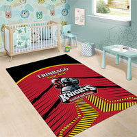 Custom Trinidad and Tobago Cricket Area Rug Wave Yuh Flag - Trinbago Strong