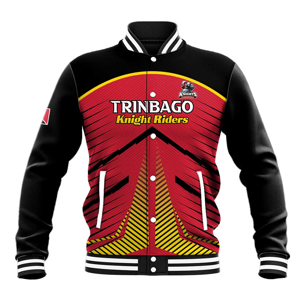 Custom Trinidad and Tobago Cricket Baseball Jacket Wave Yuh Flag - Trinbago Strong