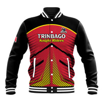 Custom Trinidad and Tobago Cricket Baseball Jacket Wave Yuh Flag - Trinbago Strong