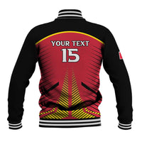 Custom Trinidad and Tobago Cricket Baseball Jacket Wave Yuh Flag - Trinbago Strong