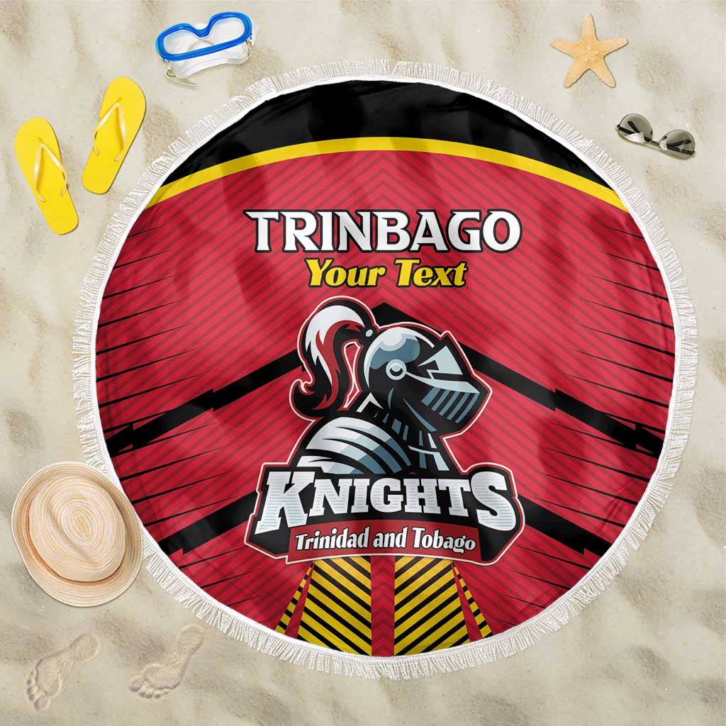 Custom Trinidad and Tobago Cricket Beach Blanket Wave Yuh Flag - Trinbago Strong