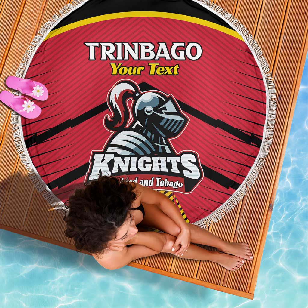 Custom Trinidad and Tobago Cricket Beach Blanket Wave Yuh Flag - Trinbago Strong