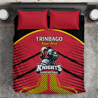 Custom Trinidad and Tobago Cricket Bedding Set Wave Yuh Flag - Trinbago Strong
