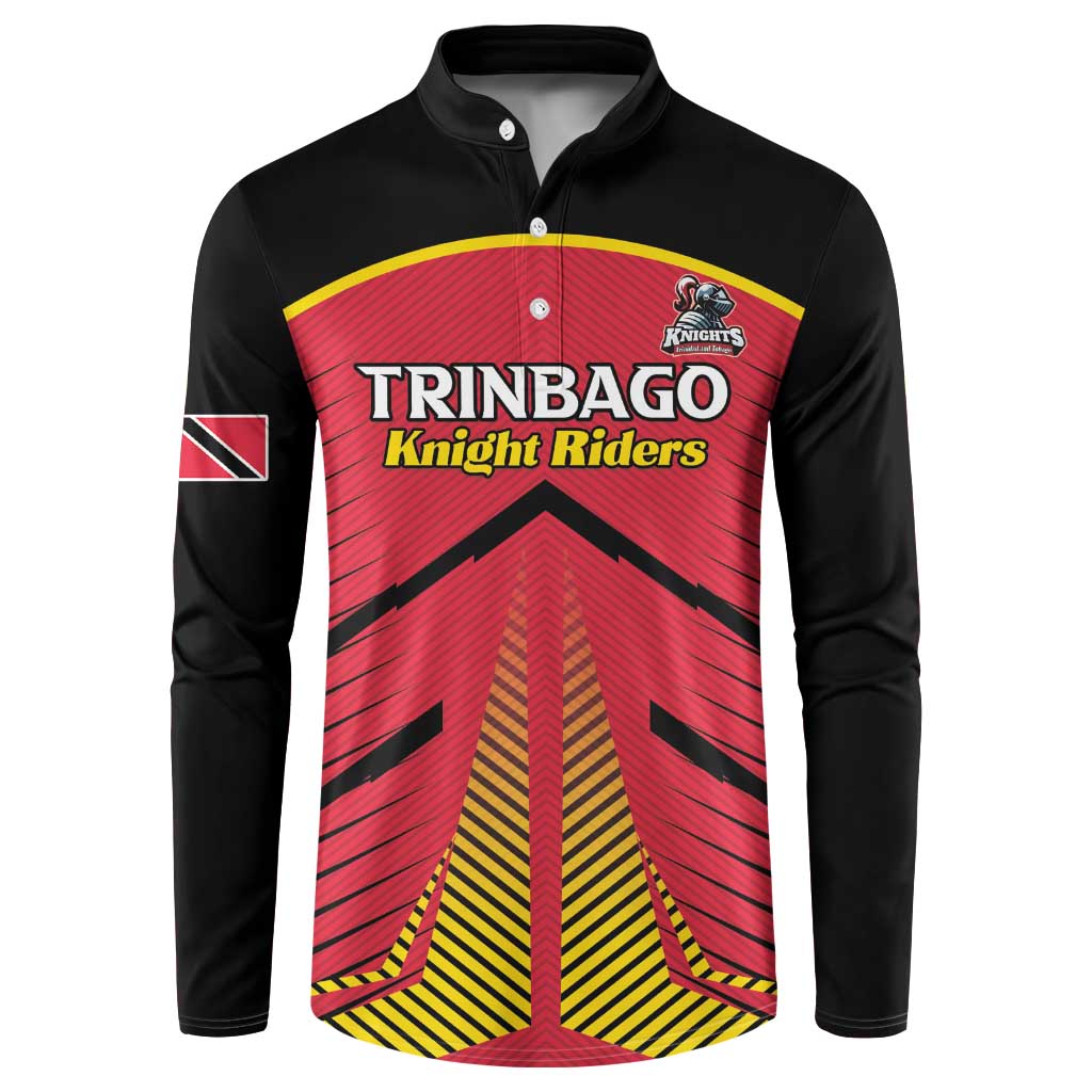 Custom Trinidad and Tobago Cricket Button Sweatshirt Wave Yuh Flag - Trinbago Strong