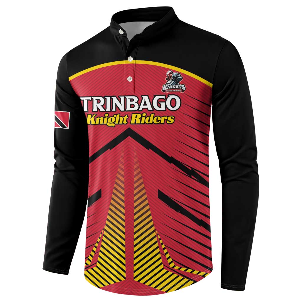 Custom Trinidad and Tobago Cricket Button Sweatshirt Wave Yuh Flag - Trinbago Strong