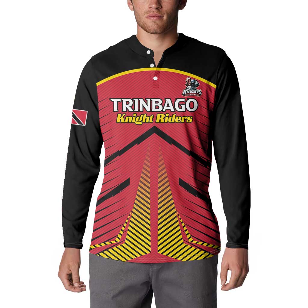 Custom Trinidad and Tobago Cricket Button Sweatshirt Wave Yuh Flag - Trinbago Strong