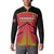 Custom Trinidad and Tobago Cricket Button Sweatshirt Wave Yuh Flag - Trinbago Strong