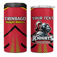 Custom Trinidad and Tobago Cricket 4 in 1 Can Cooler Tumbler Wave Yuh Flag - Trinbago Strong