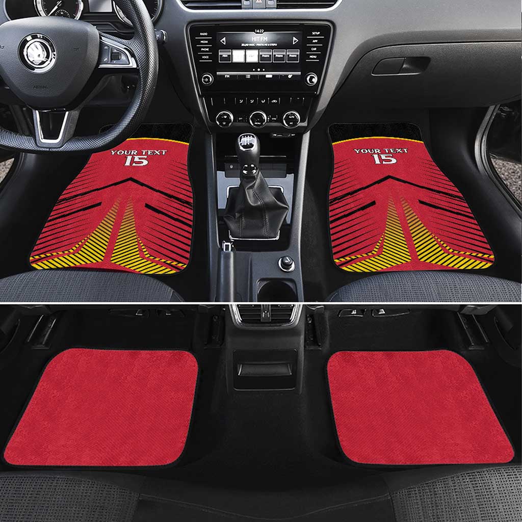 Custom Trinidad and Tobago Cricket Car Mats Wave Yuh Flag - Trinbago Strong