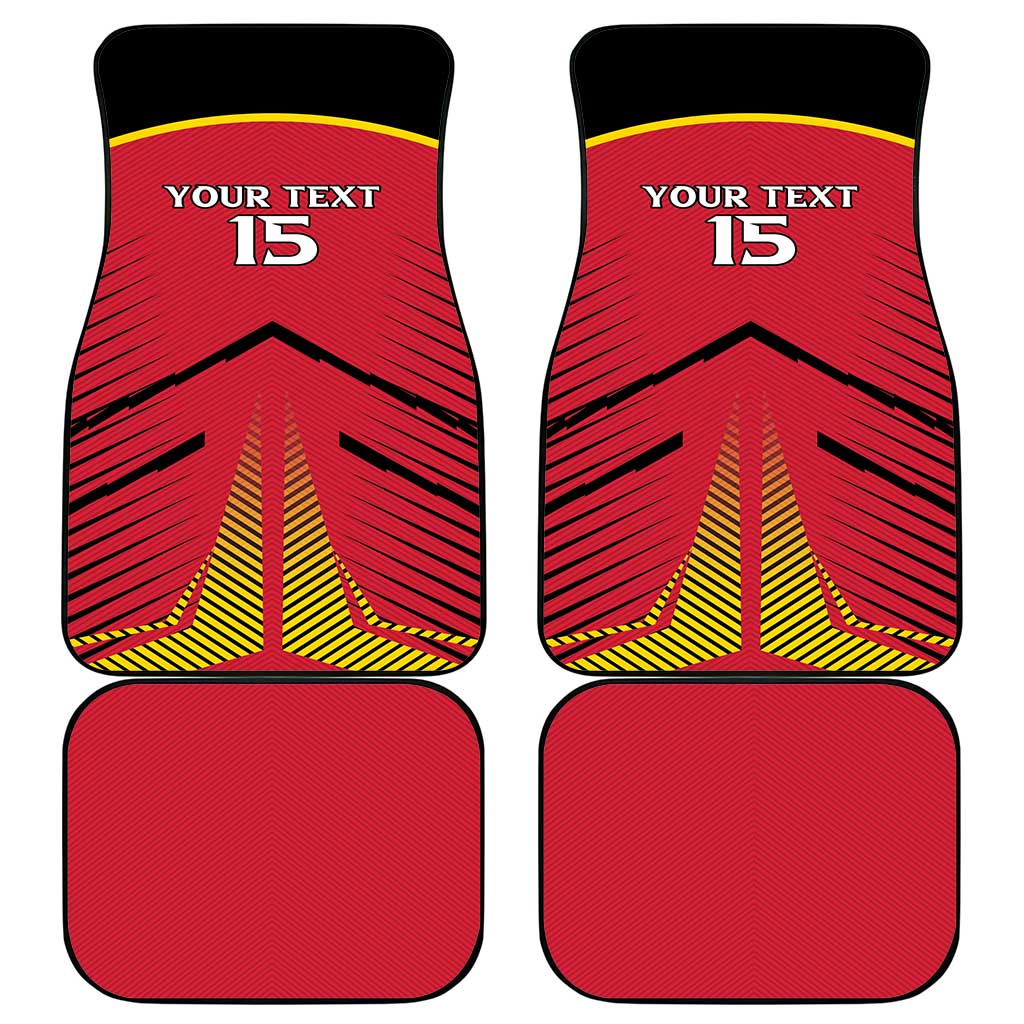 Custom Trinidad and Tobago Cricket Car Mats Wave Yuh Flag - Trinbago Strong