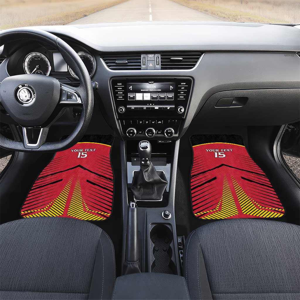Custom Trinidad and Tobago Cricket Car Mats Wave Yuh Flag - Trinbago Strong
