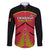 Custom Trinidad and Tobago Cricket Family Matching Long Sleeve Bodycon Dress and Hawaiian Shirt Wave Yuh Flag - Trinbago Strong