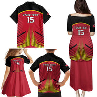 Custom Trinidad and Tobago Cricket Family Matching Puletasi and Hawaiian Shirt Wave Yuh Flag - Trinbago Strong