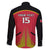 Custom Trinidad and Tobago Cricket Family Matching Summer Maxi Dress and Hawaiian Shirt Wave Yuh Flag - Trinbago Strong