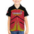 Custom Trinidad and Tobago Cricket Family Matching Summer Maxi Dress and Hawaiian Shirt Wave Yuh Flag - Trinbago Strong