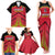 Custom Trinidad and Tobago Cricket Family Matching Tank Maxi Dress and Hawaiian Shirt Wave Yuh Flag - Trinbago Strong