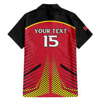 Custom Trinidad and Tobago Cricket Hawaiian Shirt Wave Yuh Flag - Trinbago Strong