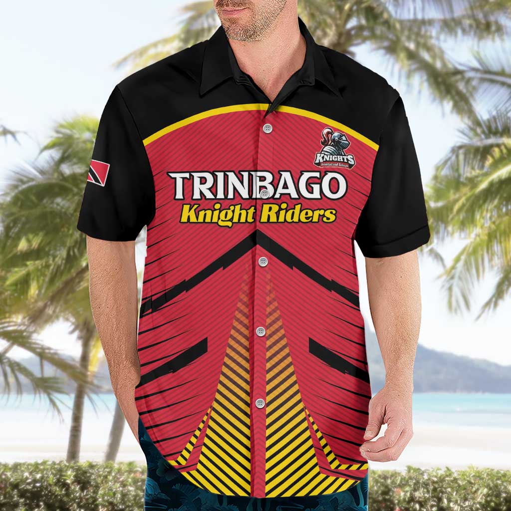 Custom Trinidad and Tobago Cricket Hawaiian Shirt Wave Yuh Flag - Trinbago Strong