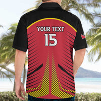 Custom Trinidad and Tobago Cricket Hawaiian Shirt Wave Yuh Flag - Trinbago Strong